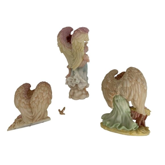 Lot of 3 Angels Seraphim Roman Francesca Monica Evangeline Figurine Decor 7116 - Picture 9 of 10